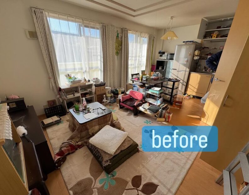 橋本市　ハイツ　2DKの片付け